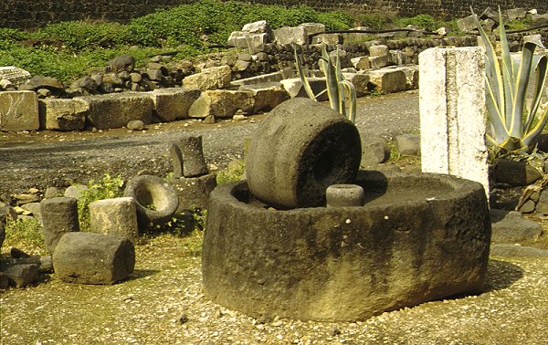Ölmühle, gefunden in Kapernaum