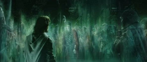 Aragorn und die Verfluchten des Gebirges
