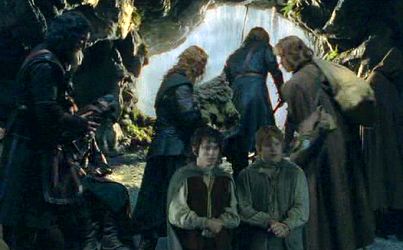 Frodo und Sam Gefangene von Faramir
