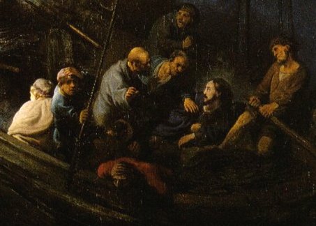 Jesus, Sturm auf dem See Genezareth - Rembrandt