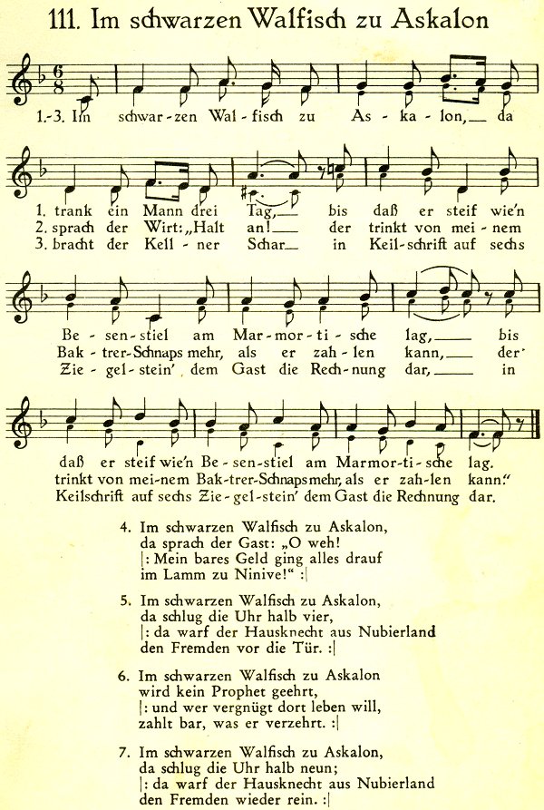 Im Schwarzen Walfisch zu Askalon