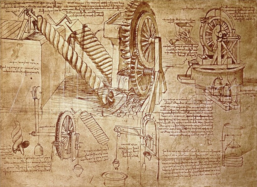 Archimedische Schrauben - Archimedes - Leonardo da Vinci