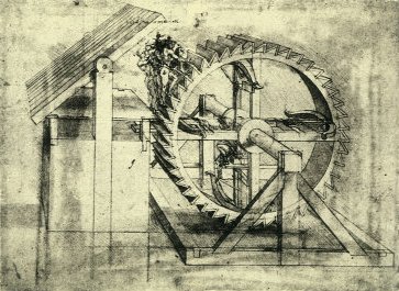 Armbrust-Rad um Dauerfeuer schießen zu können - Leonardo da Vinci - Philon von Byzanz