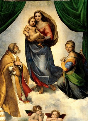 Sixtinische Madonna von Raffael