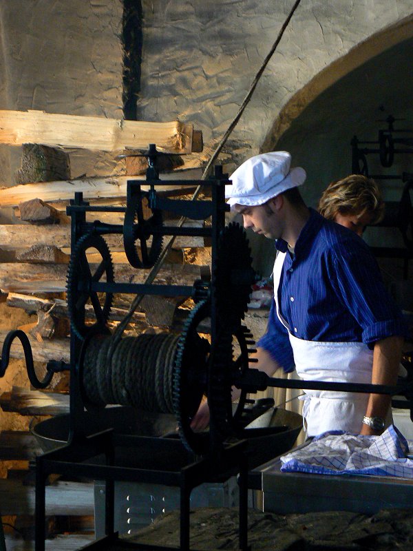 Getriebe des Drehspießes