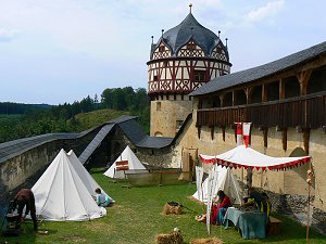 Heerlager am Schloss Burgk