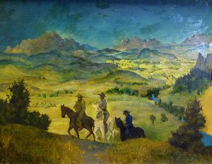 Reiter in der Landschaft