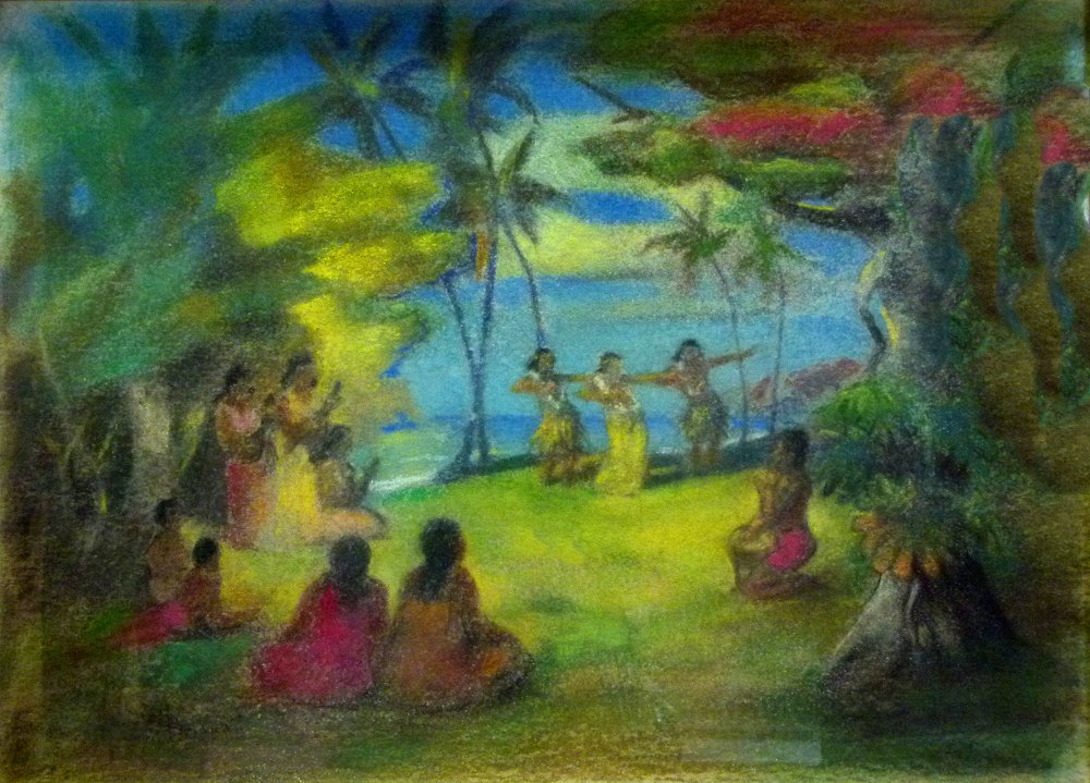 T�nzerinnen auf Hawaii